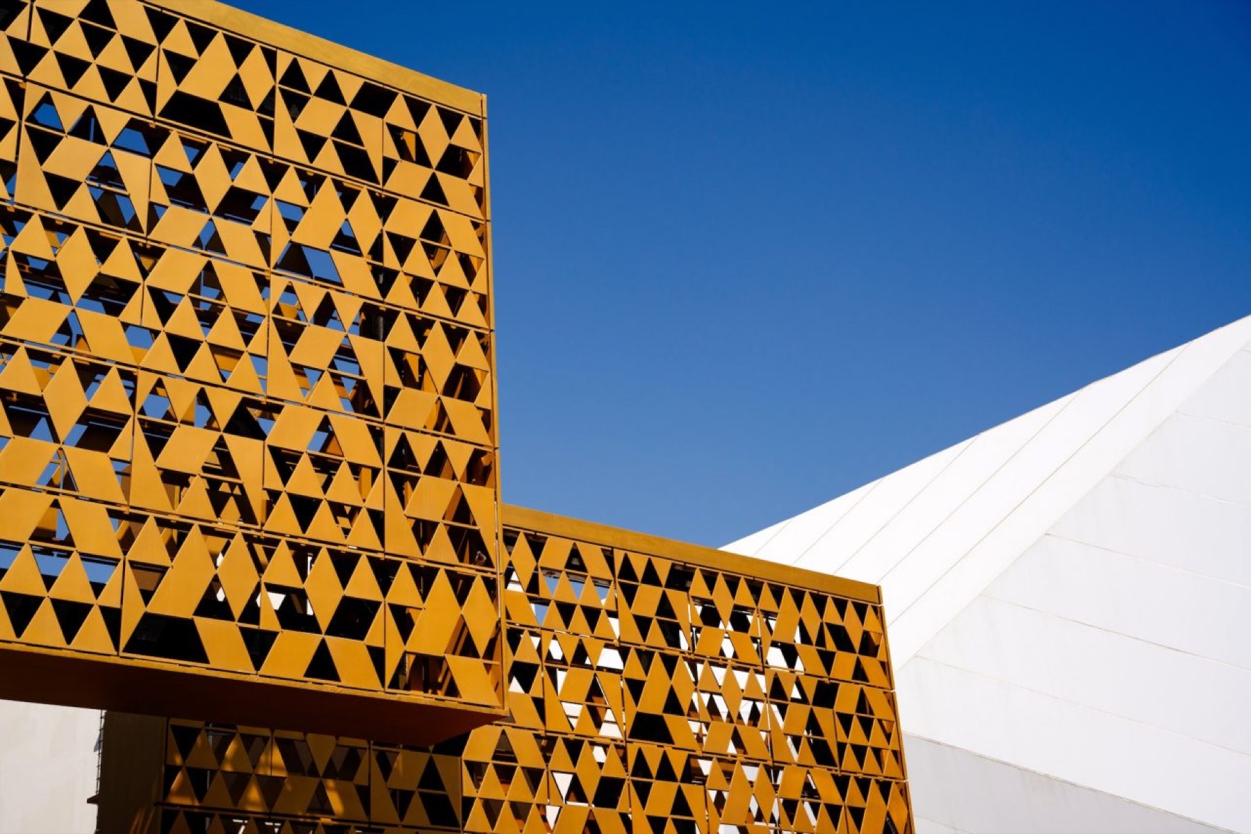 Contemporary architectural facade
